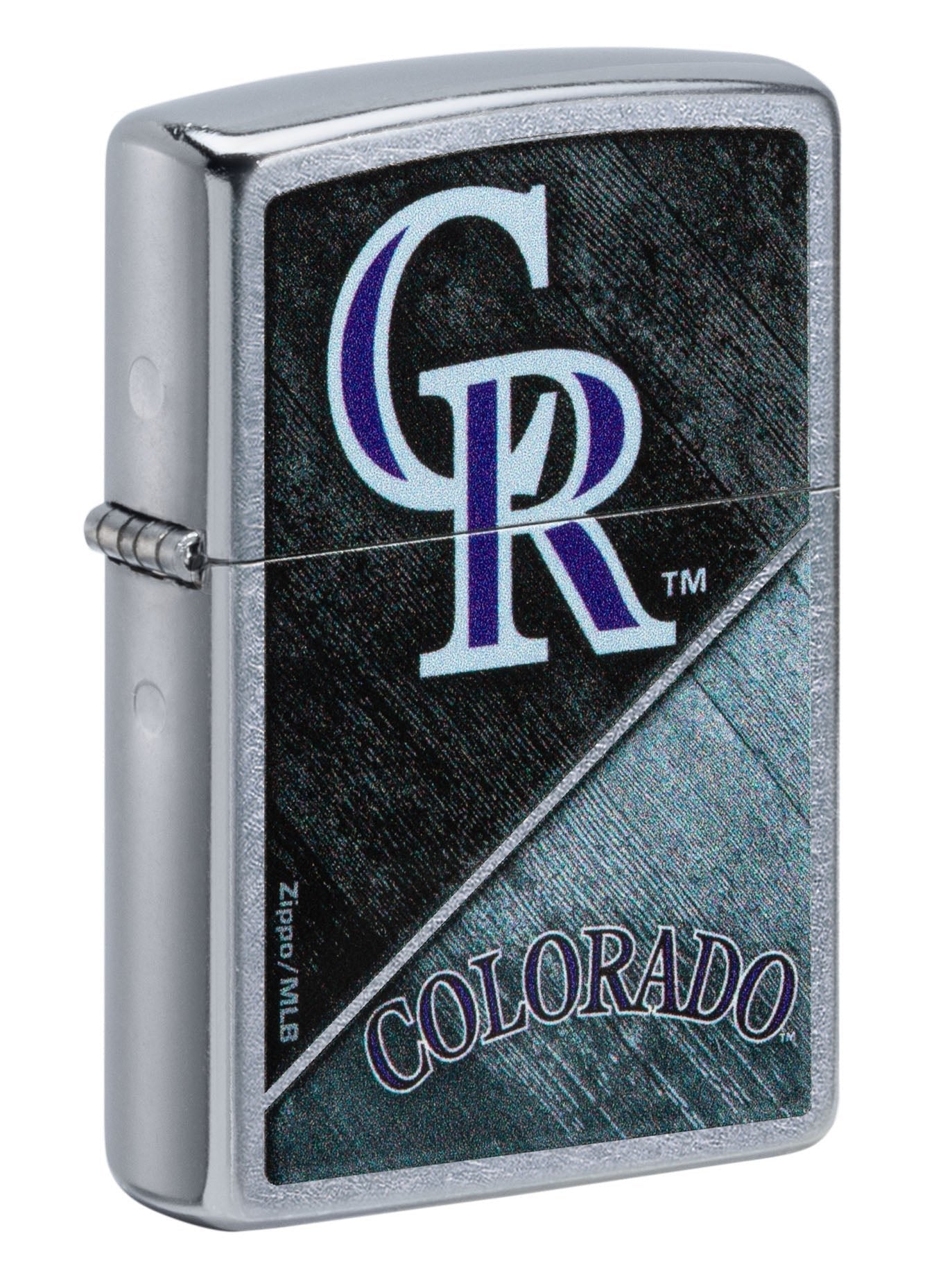 Zippo Lighter: MLB Baseball, Colorado Rockies - Street Chrome 49730