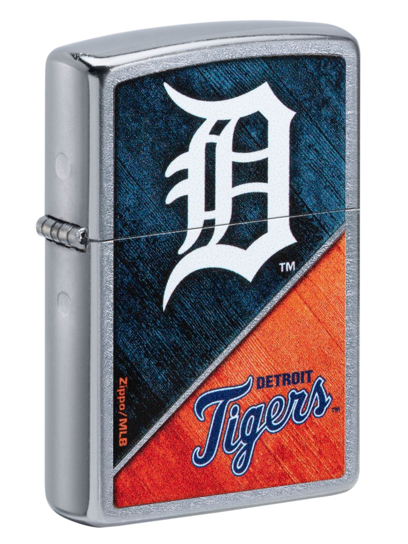 Zippo Lighter: MLB Baseball, Detroit Tigers - Street Chrome 49731