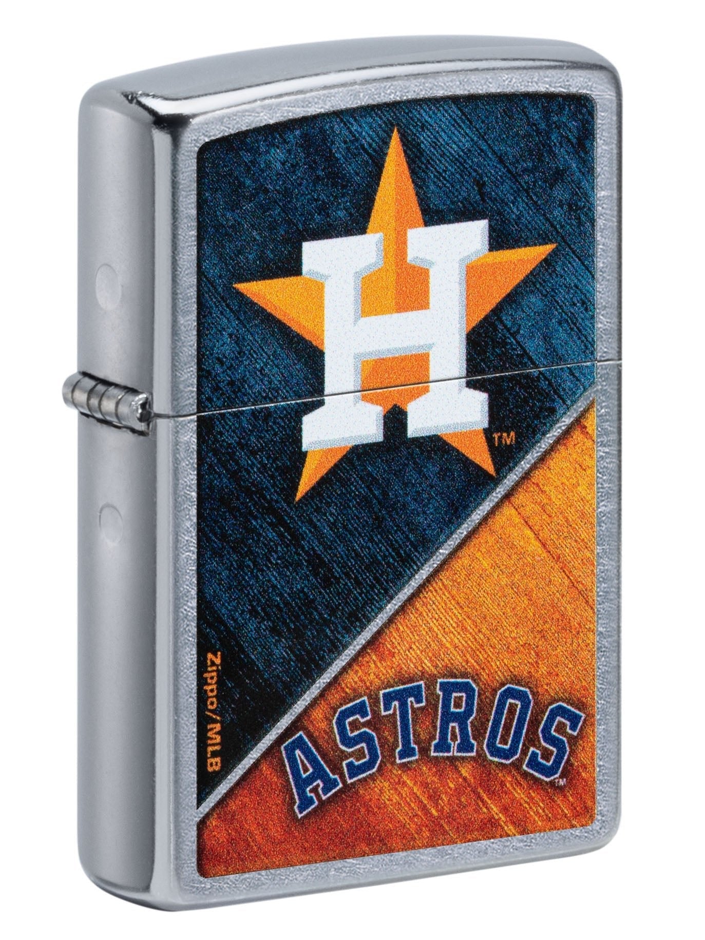 Zippo Lighter: MLB Baseball, Houston Astros - Street Chrome 49732