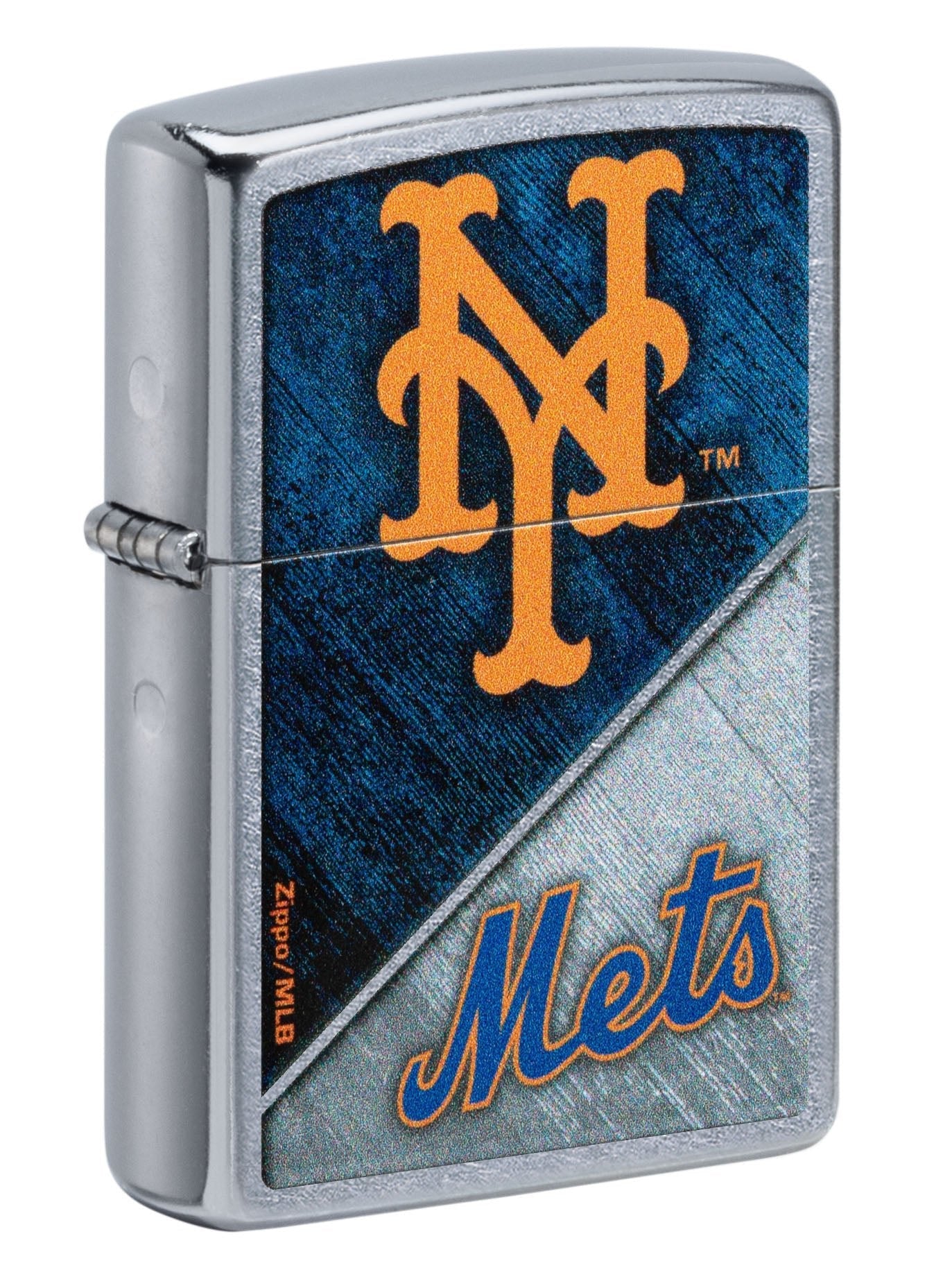 Zippo Lighter: MLB Baseball, New York Mets - Street Chrome 49741