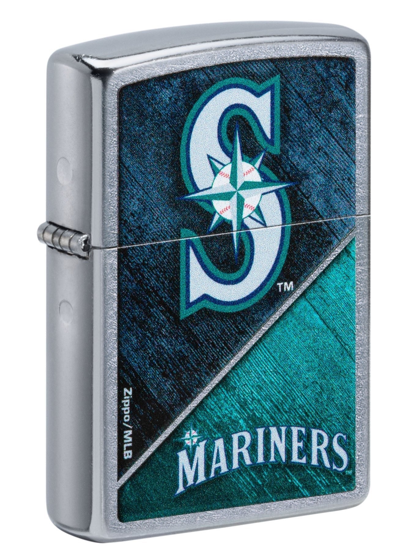 Zippo Lighter: MLB Baseball, Seattle Mariners - Street Chrome 49748