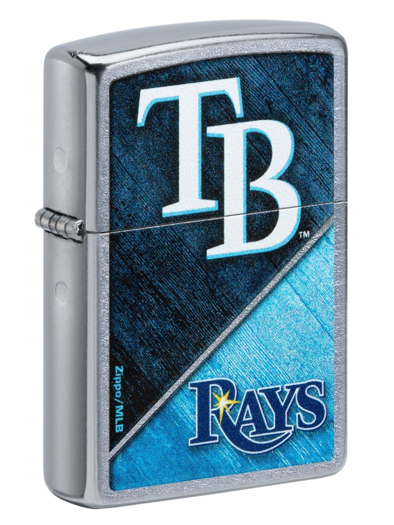 Zippo Lighter: MLB Baseball, Tampa Bay Rays - Street Chrome 49750