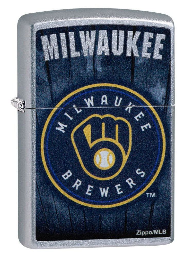 Zippo Lighter: MLB Milwaukee Brewers - Street Chrome 29971