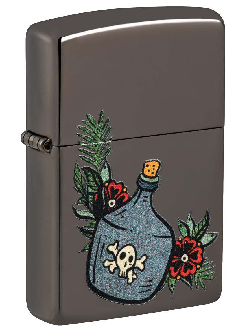 Zippo Lighter: Moonshine Jug - Black Ice 48409