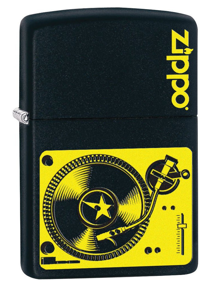 Zippo Lighter: Music Turntable - Black Matte 78753