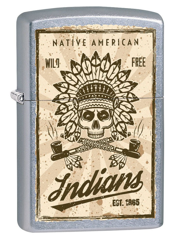 Zippo Lighter: Native American Indians - Street Chrome 79038