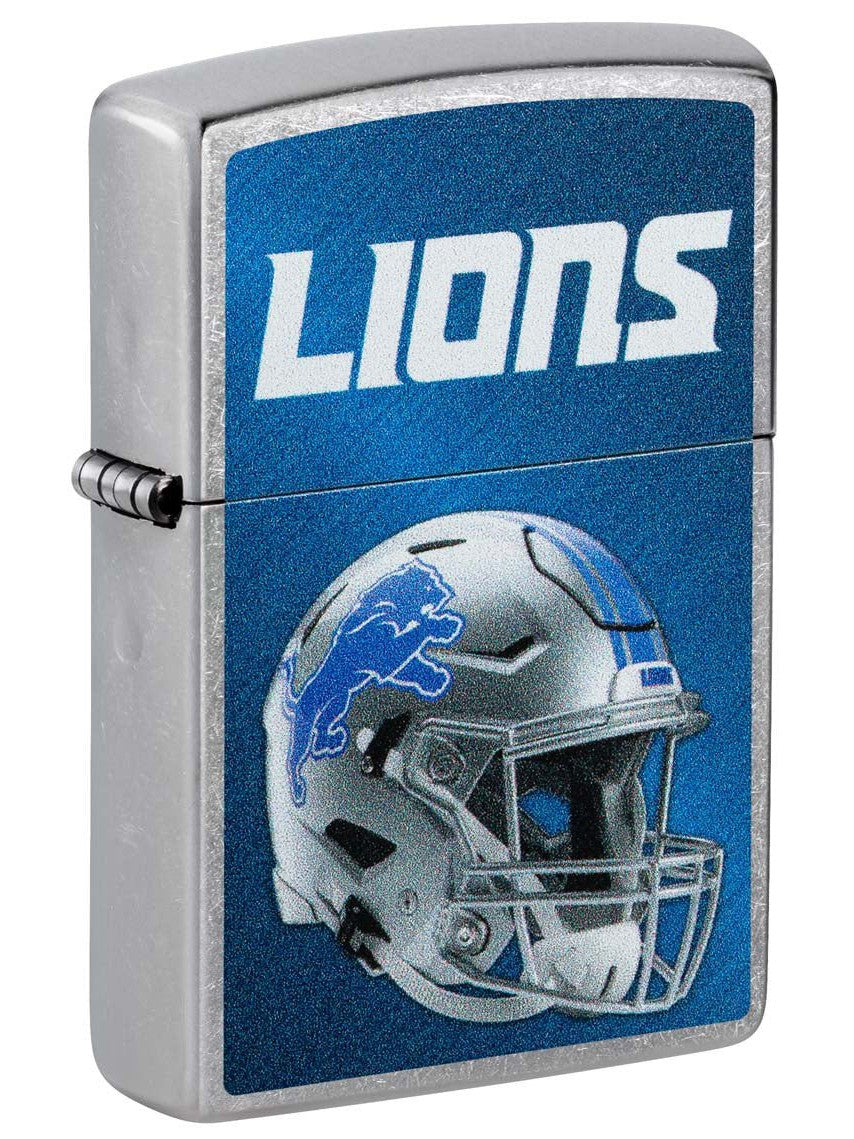 Zippo Lighter: NFL Football, Detroit Lions - Street Chrome 48428