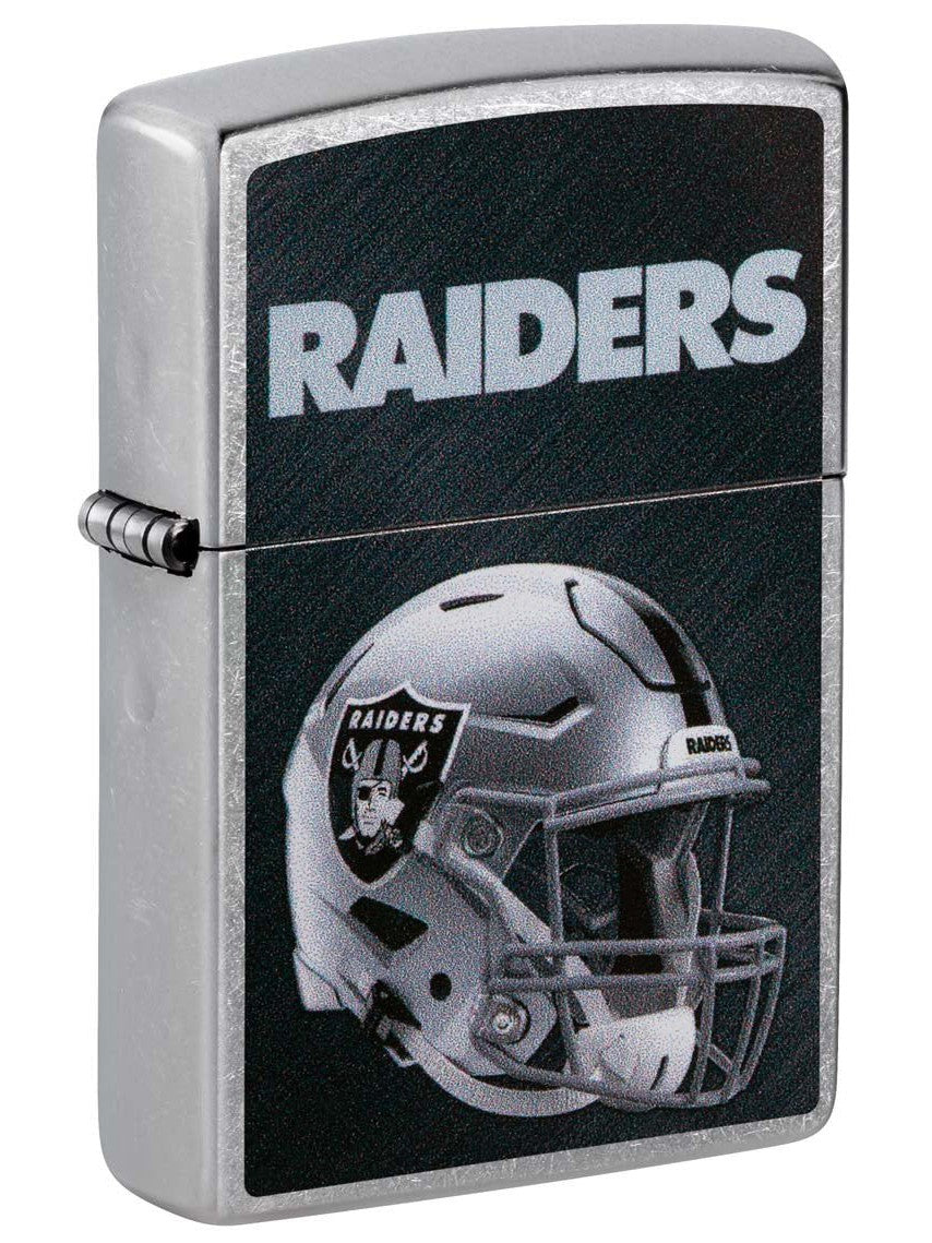 Zippo Lighter: NFL Football, Las Vegas Raiders - Street Chrome 48435