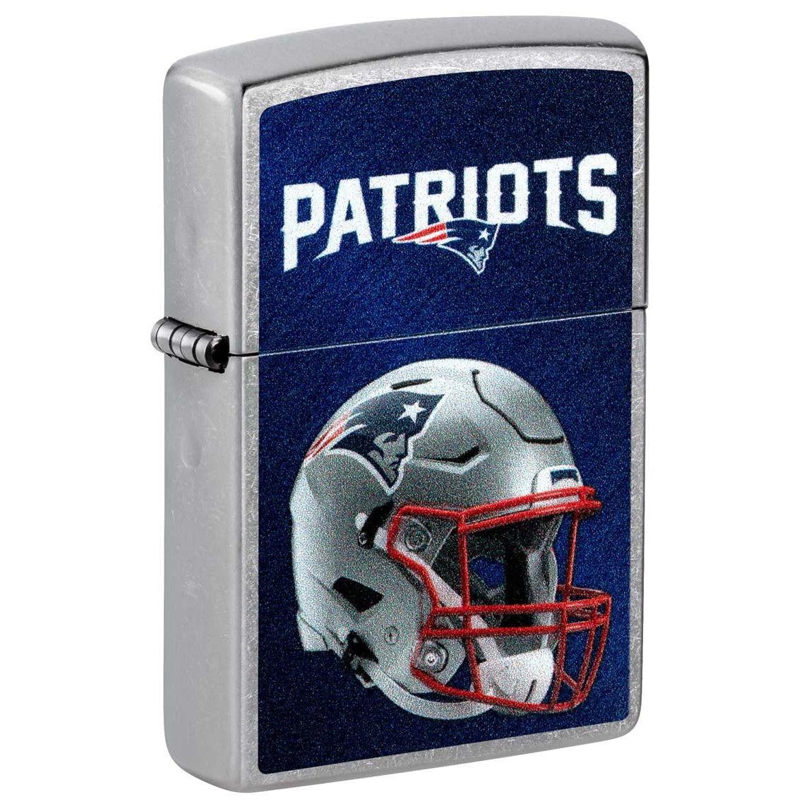 Zippo Lighter: NFL Football, New England Patriots - Street Chrome 48440