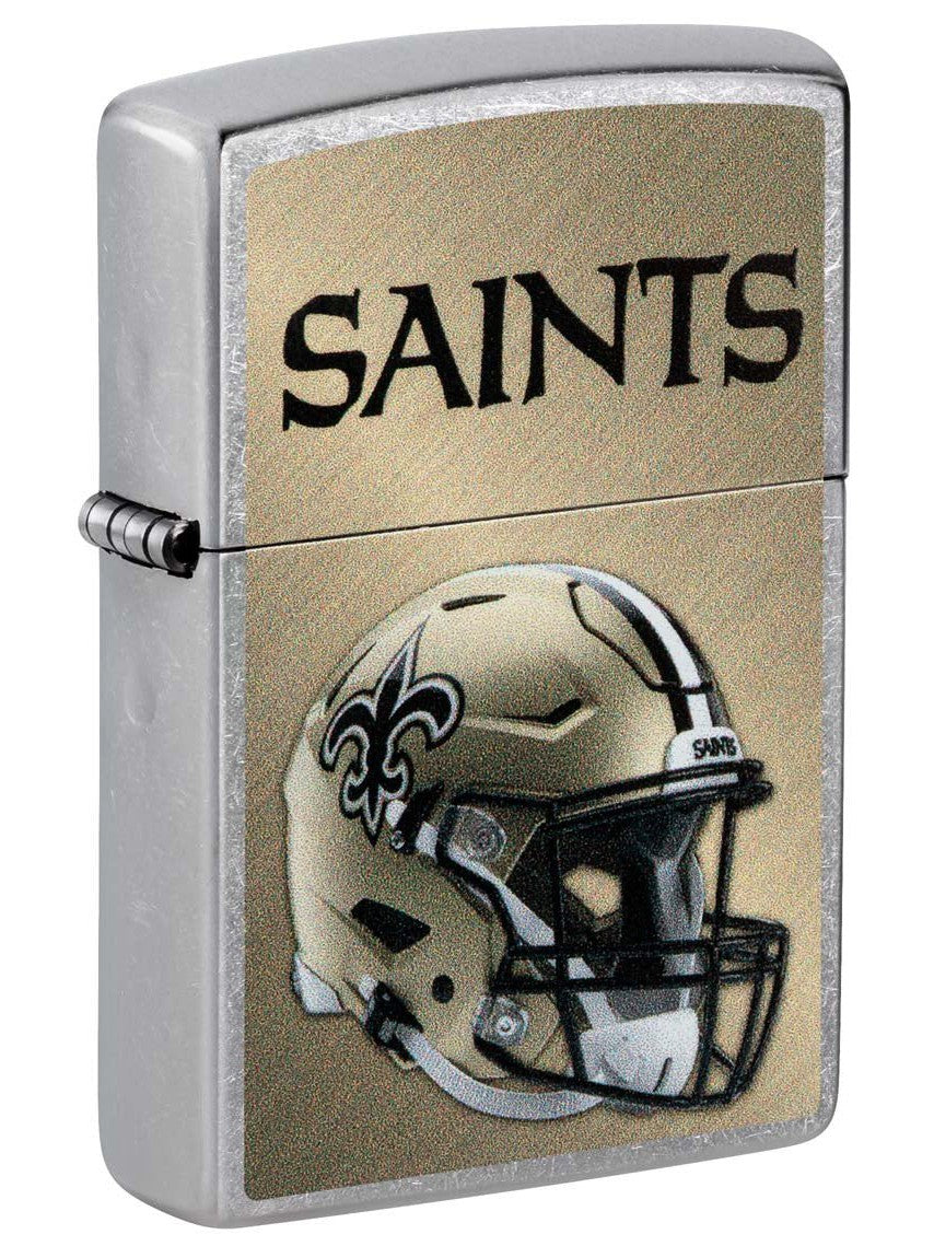 Zippo Lighter: NFL Football, New Orleans Saints - Street Chrome 48441