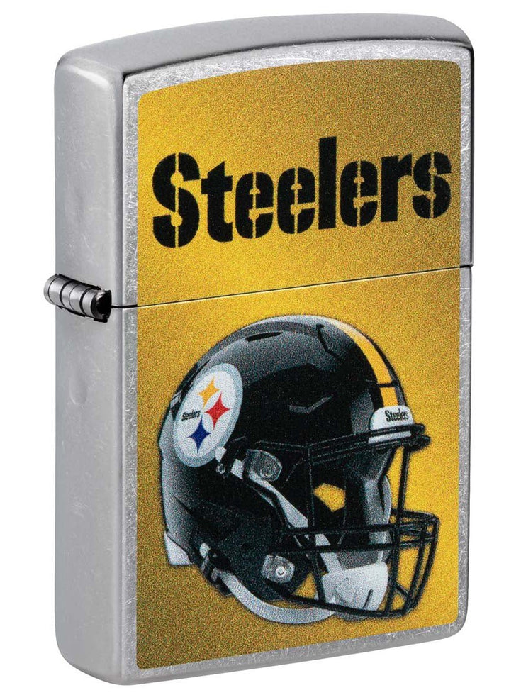 Zippo Lighter: NFL Football, Pittsburgh Steelers - Street Chrome 48445