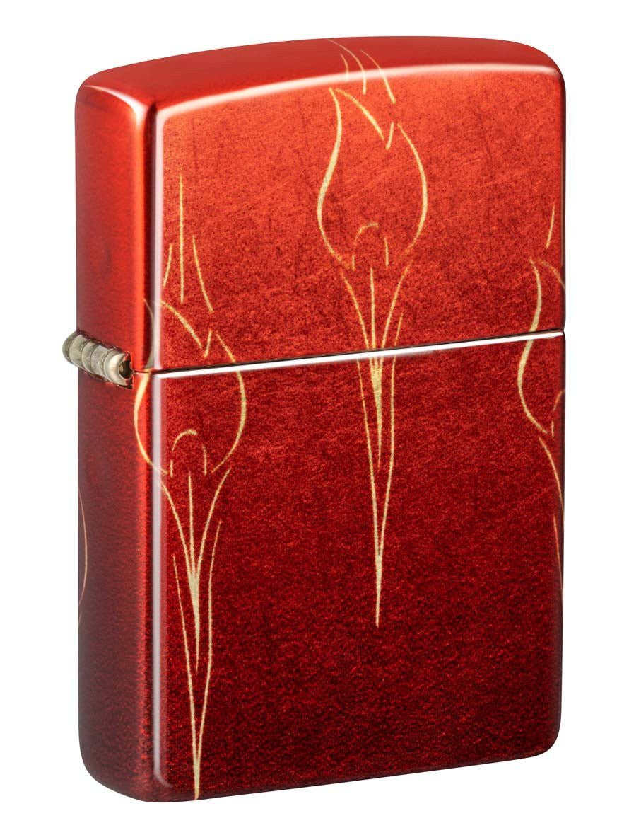 Zippo Lighter: Ombre Flames, 540 Fusion - Tumbled Brass 48510