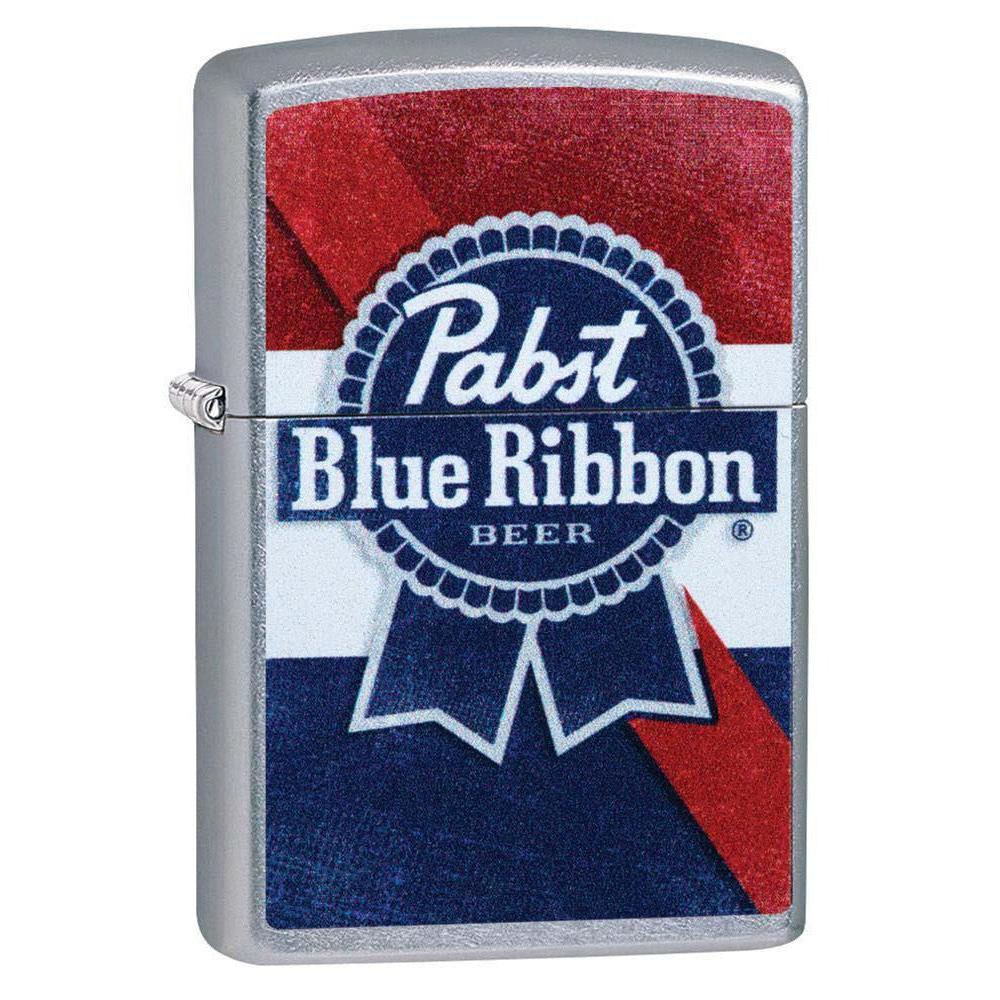 Zippo Lighter: Pabst Blue Ribbon Beer Logo - Street Chrome 81188
