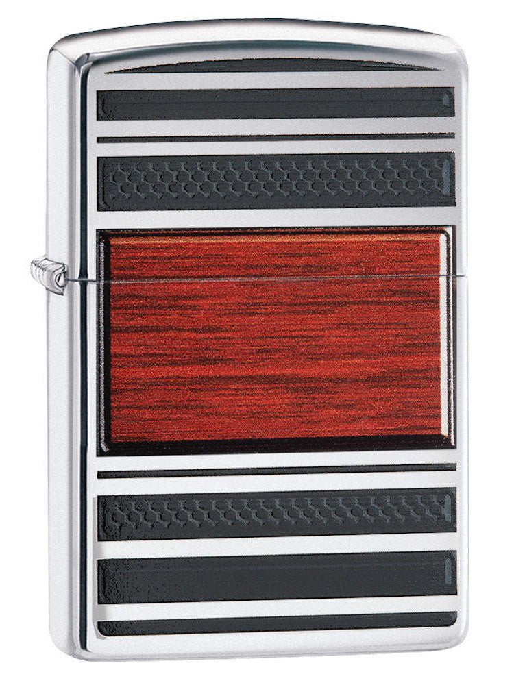 Zippo Lighter: Pipe Lighter, Steel and Wood - HP Chrome 28676