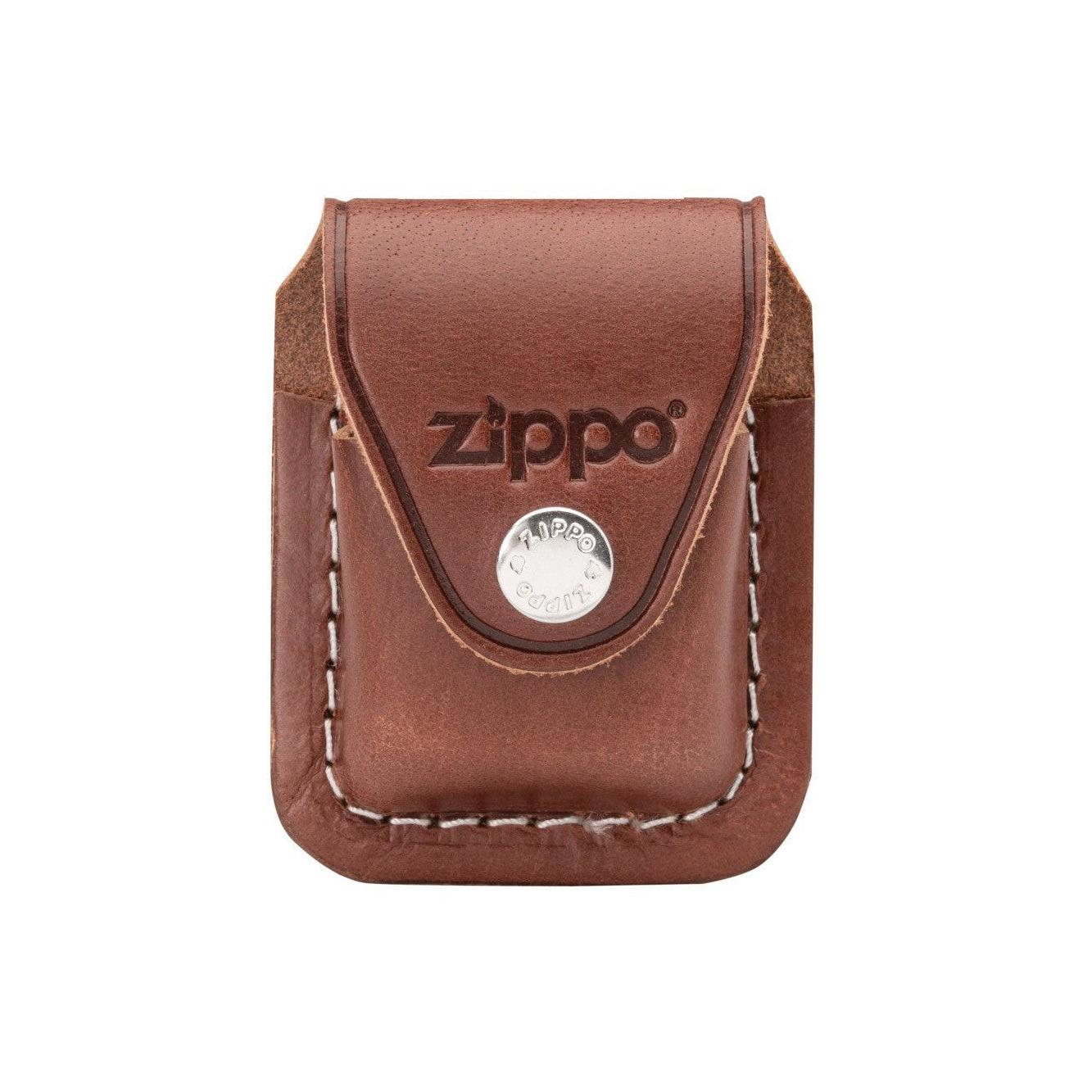 Zippo Lighter Pouch with Clip - Brown LPCB