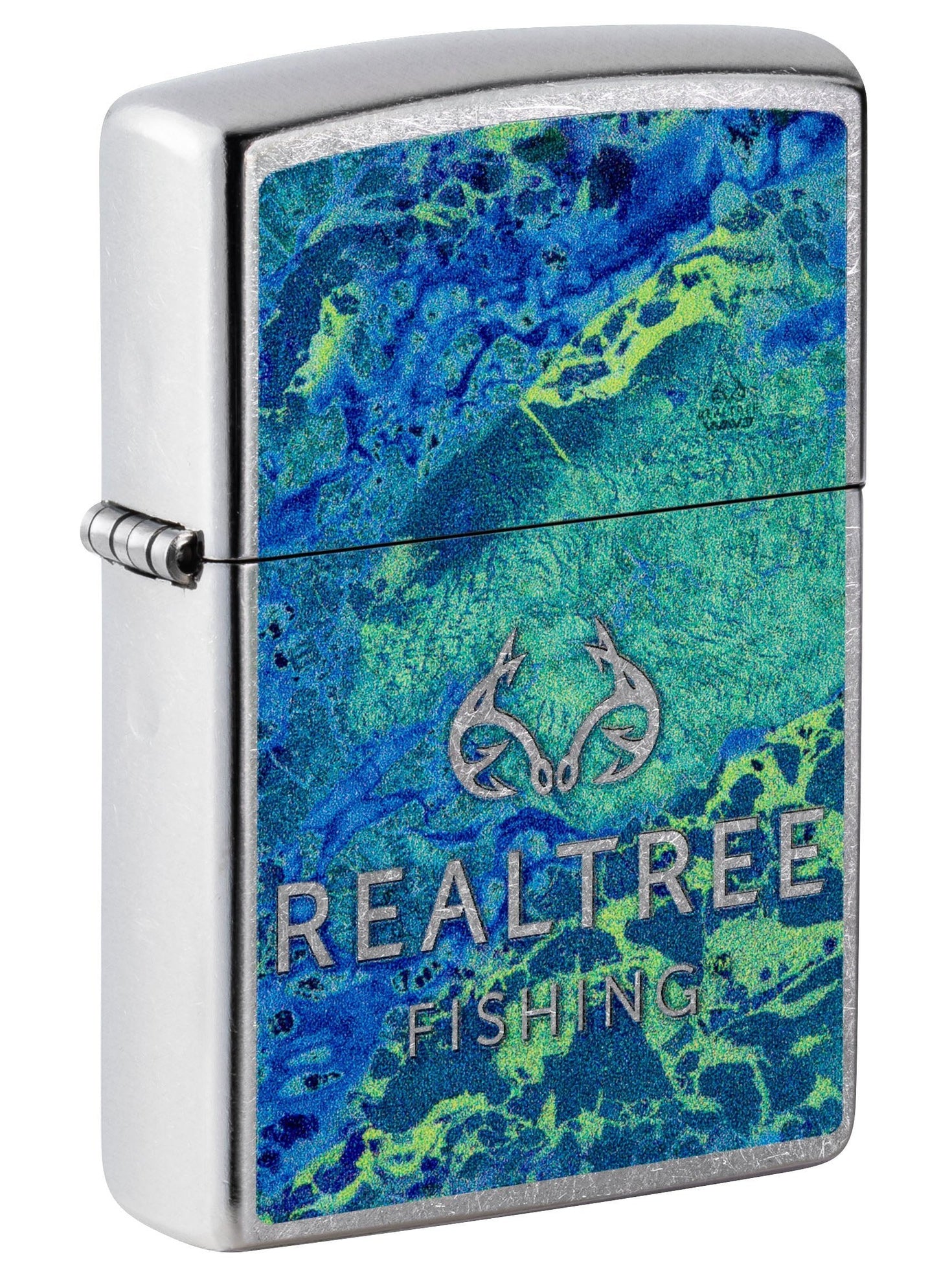 Zippo Lighter: Realtree Fishing - Street Chrome 49817