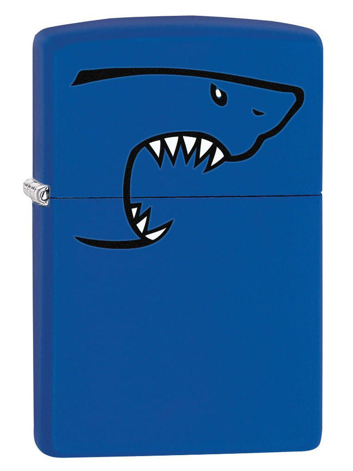 Zippo Lighter: Shark Bite - Royal Blue Matte 80187