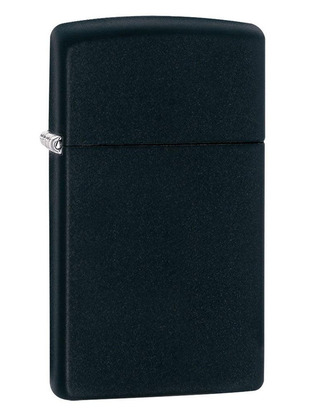 Zippo Lighter: Slim - Black Matte 1618