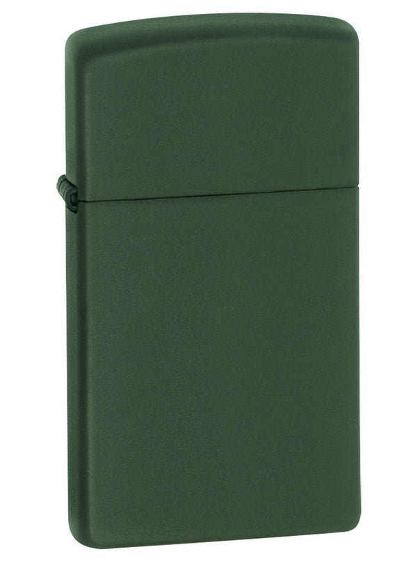 Zippo Lighter: Slim - Green Matte 1627