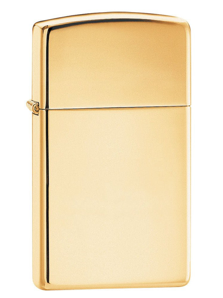 Zippo Lighter: Slim - HP Brass 1654B