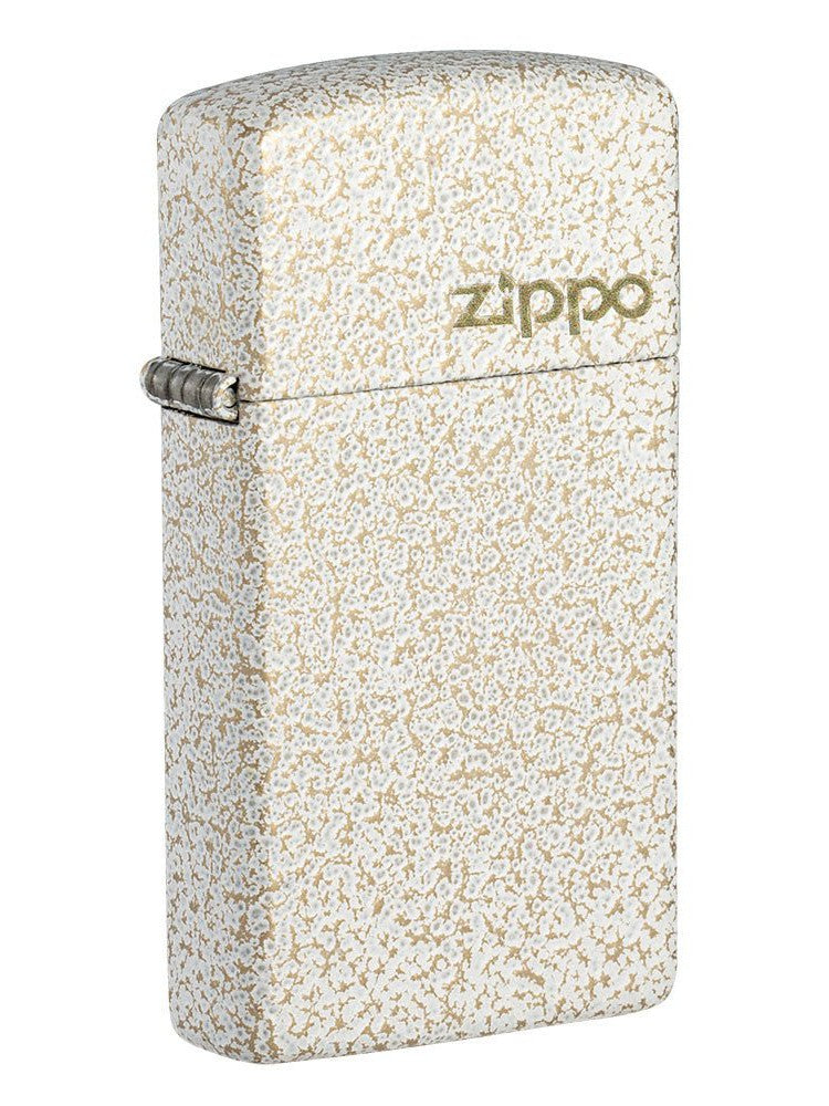 Zippo Lighter: Slim, Zippo Logo - Mercury Glass 49265ZL