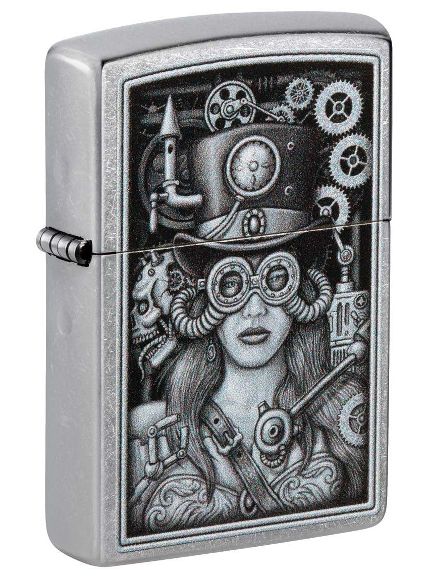 Zippo Lighter: Steampunk Aeronaut - Street Chrome 48387