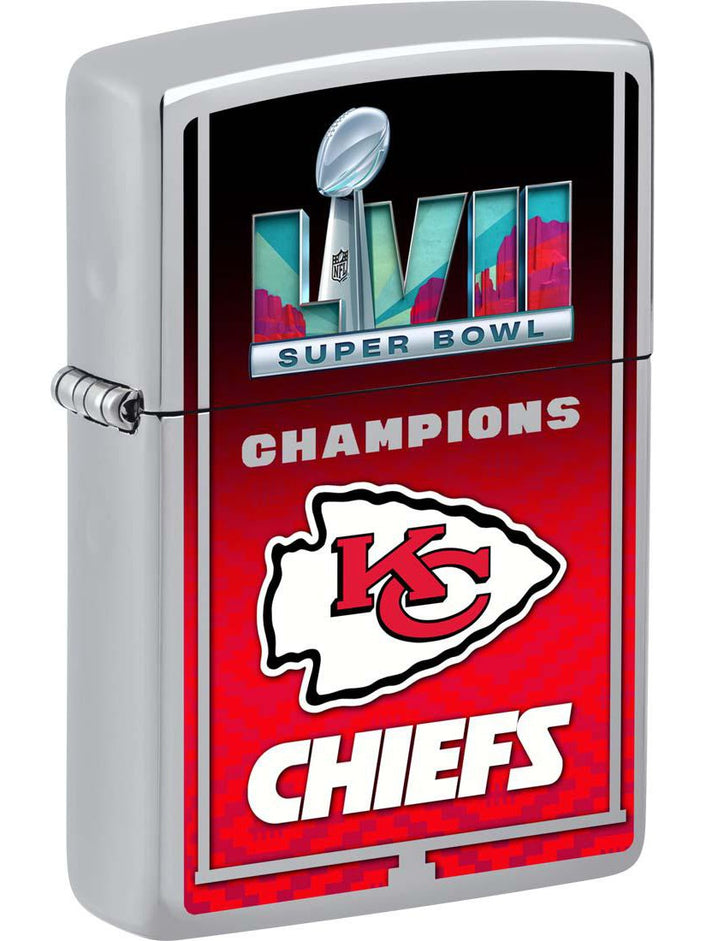 Zippo Lighter: Super Bowl LVII, Kansas City Chiefs - HP Chrome 48701