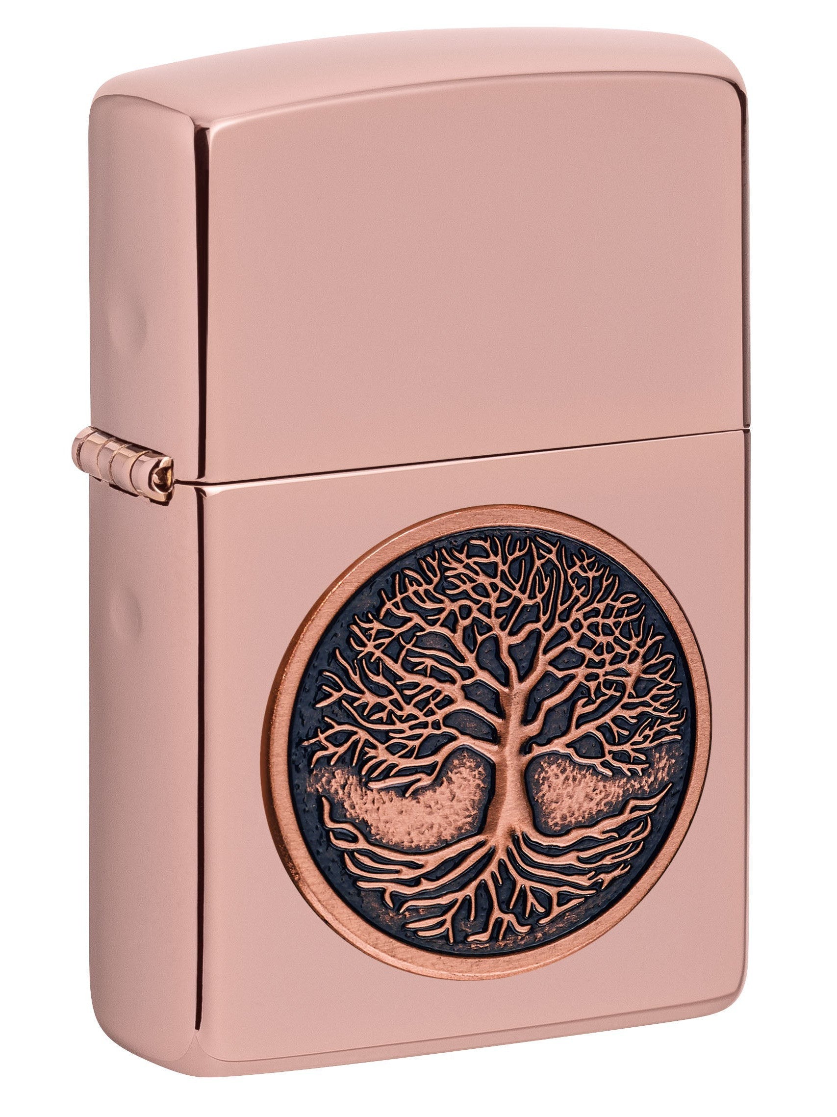 Zippo Lighter: Tree of Life Emblem - Rose Gold 49638