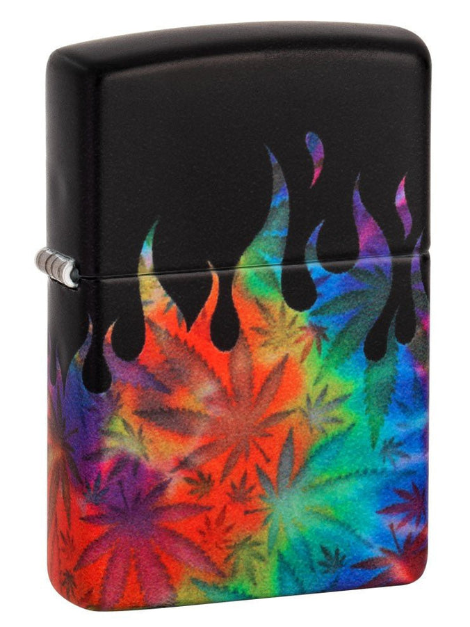 Zippo Lighter: Weed Leaves - 540 Color 49534