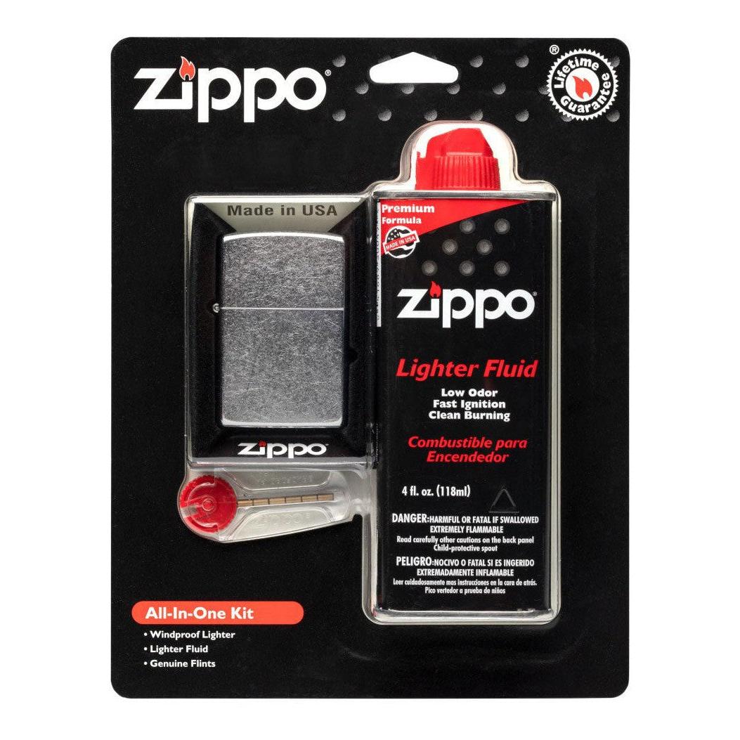 Zippo Lighter: Zippo All in One Lighter Kit - Street Chrome 24651