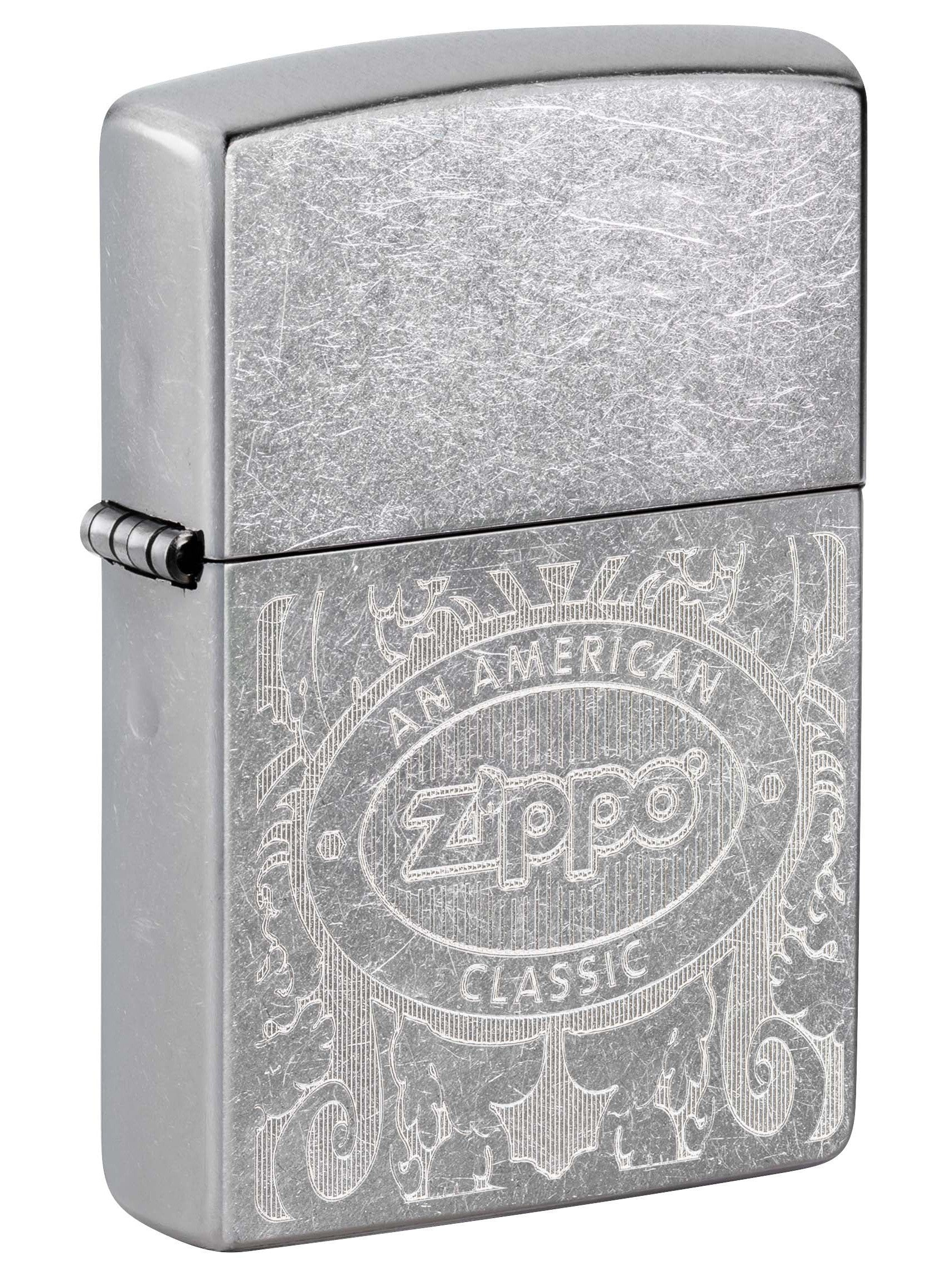 Zippo Lighter: Zippo, An American Classic, Engraved - Street Chrome 81072