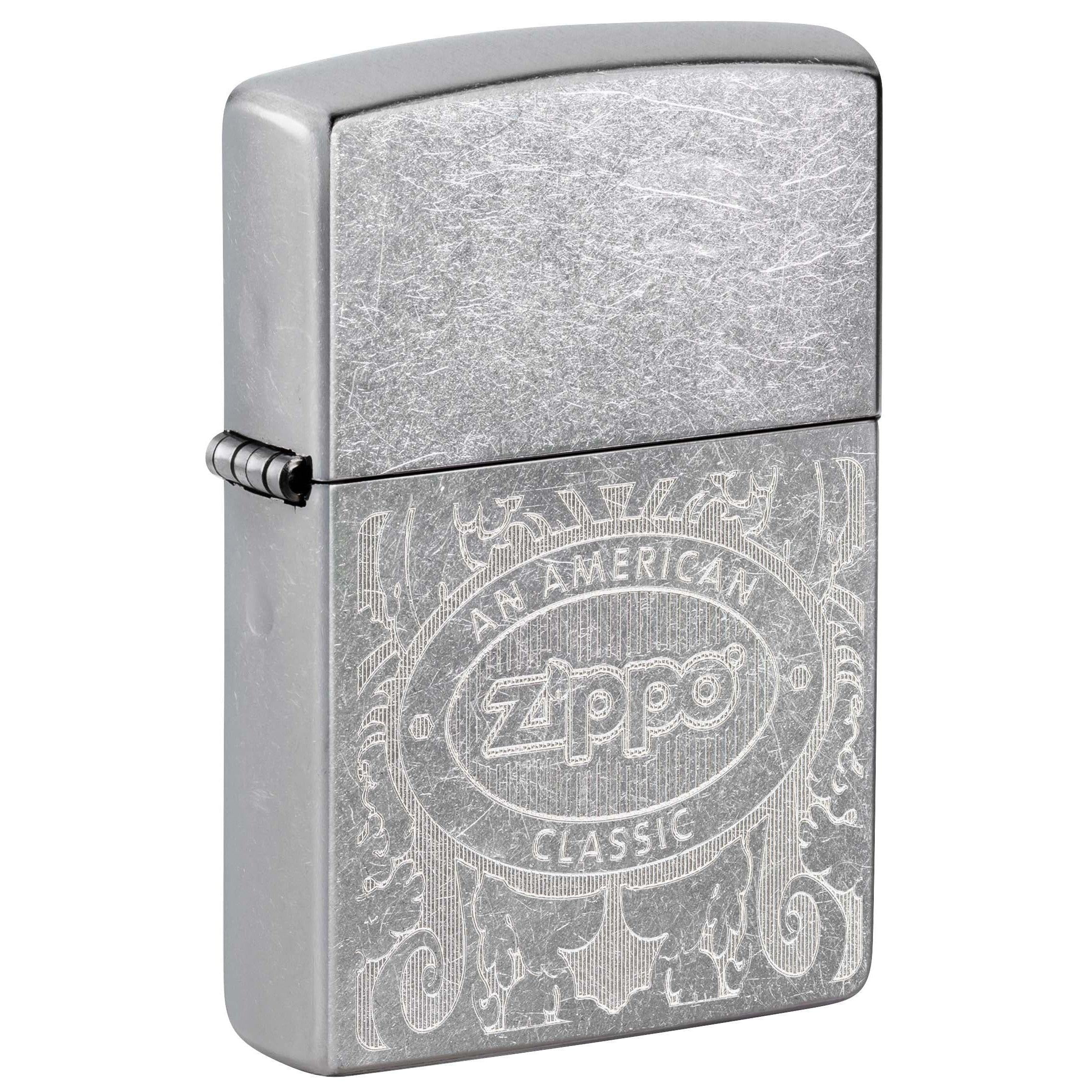 Zippo Lighter: Zippo, An American Classic, Engraved - Street Chrome 81072