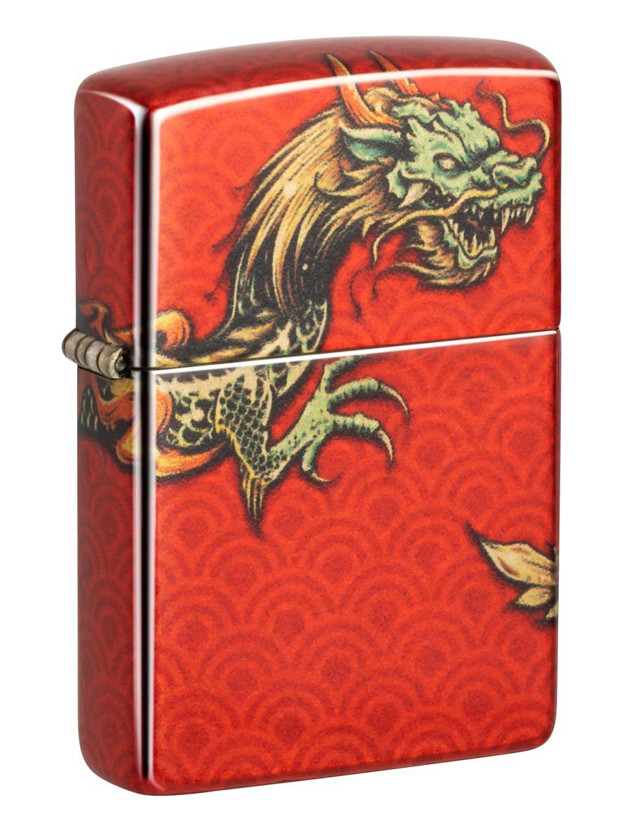 Zippo Lighter: Zippo Dragon, 540 Fusion - Tumbled Brass 48513