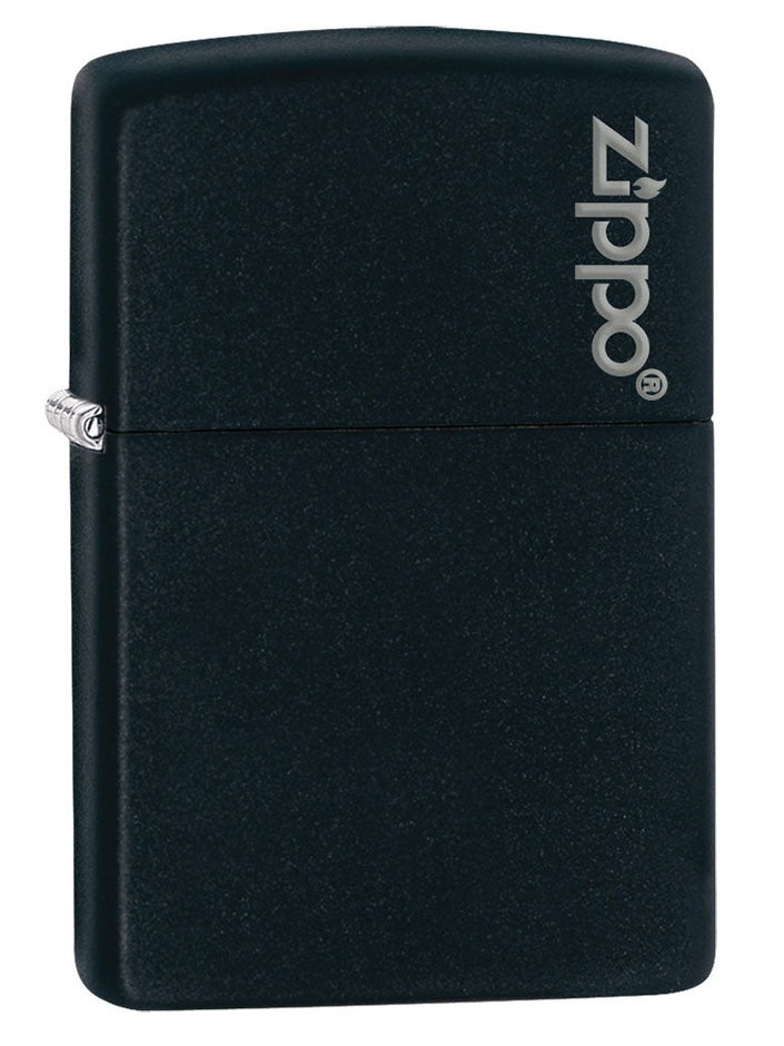 Zippo Lighter: Zippo Logo - Black Matte 218ZL