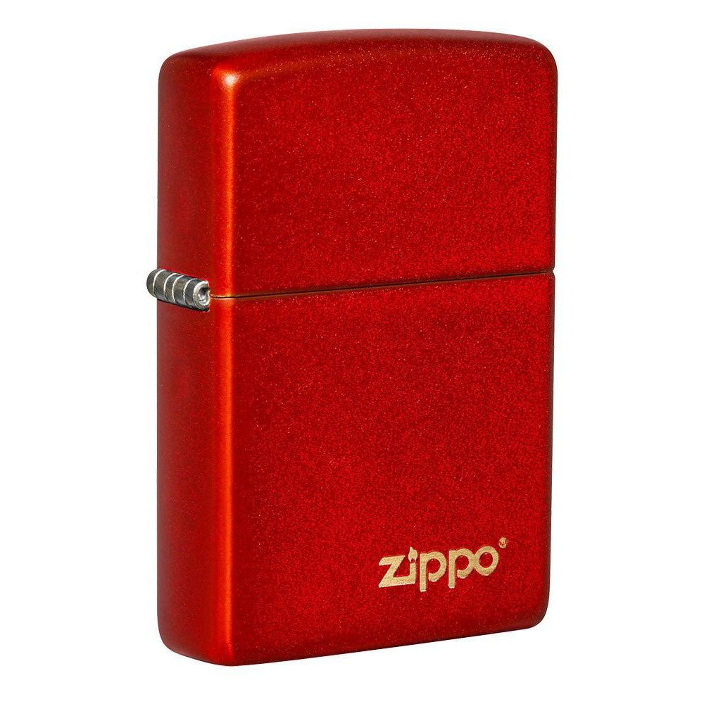 Zippo Lighter: Zippo Logo - Metallic Red 49475ZL
