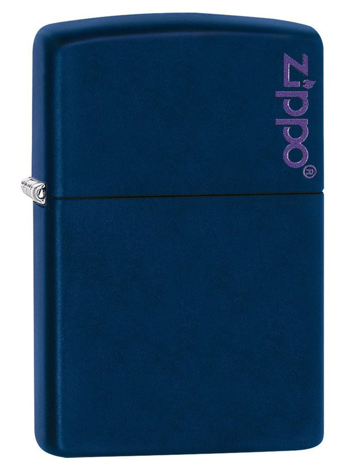 Zippo Lighter: Zippo Logo - Navy Matte 239ZL