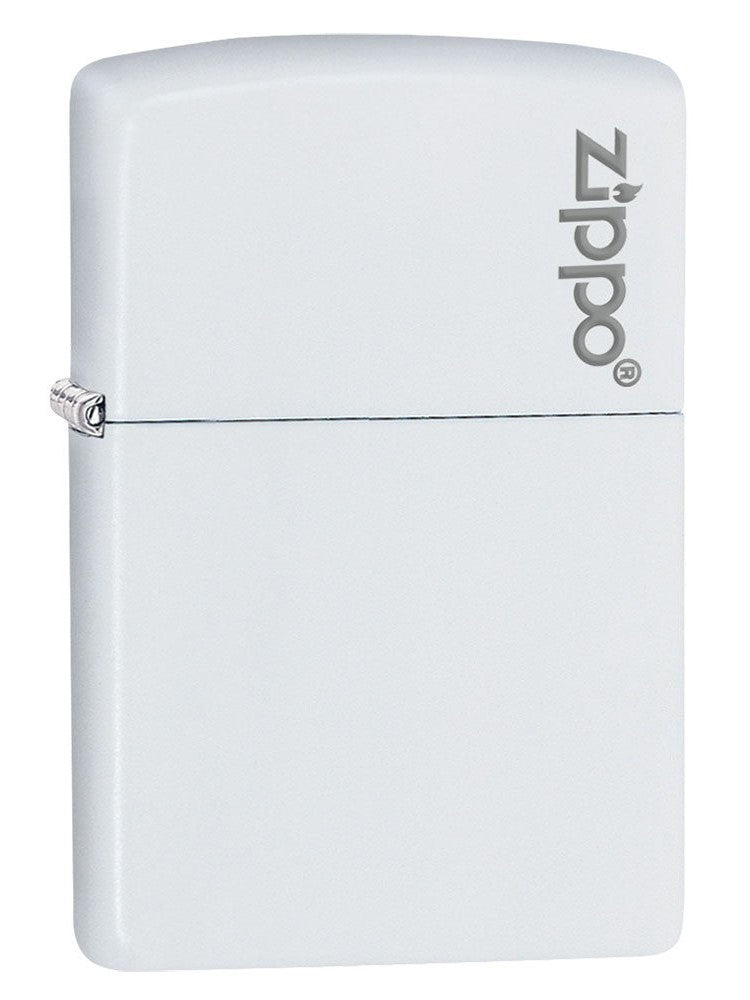 Zippo Lighter: Zippo Logo - White Matte 214ZL