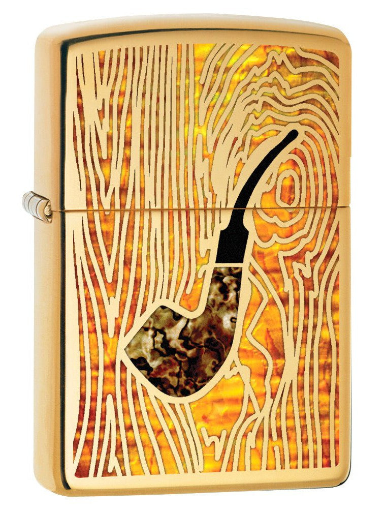 Zippo Pipe Lighter: Fusion Pipe - High Polish Brass 78213