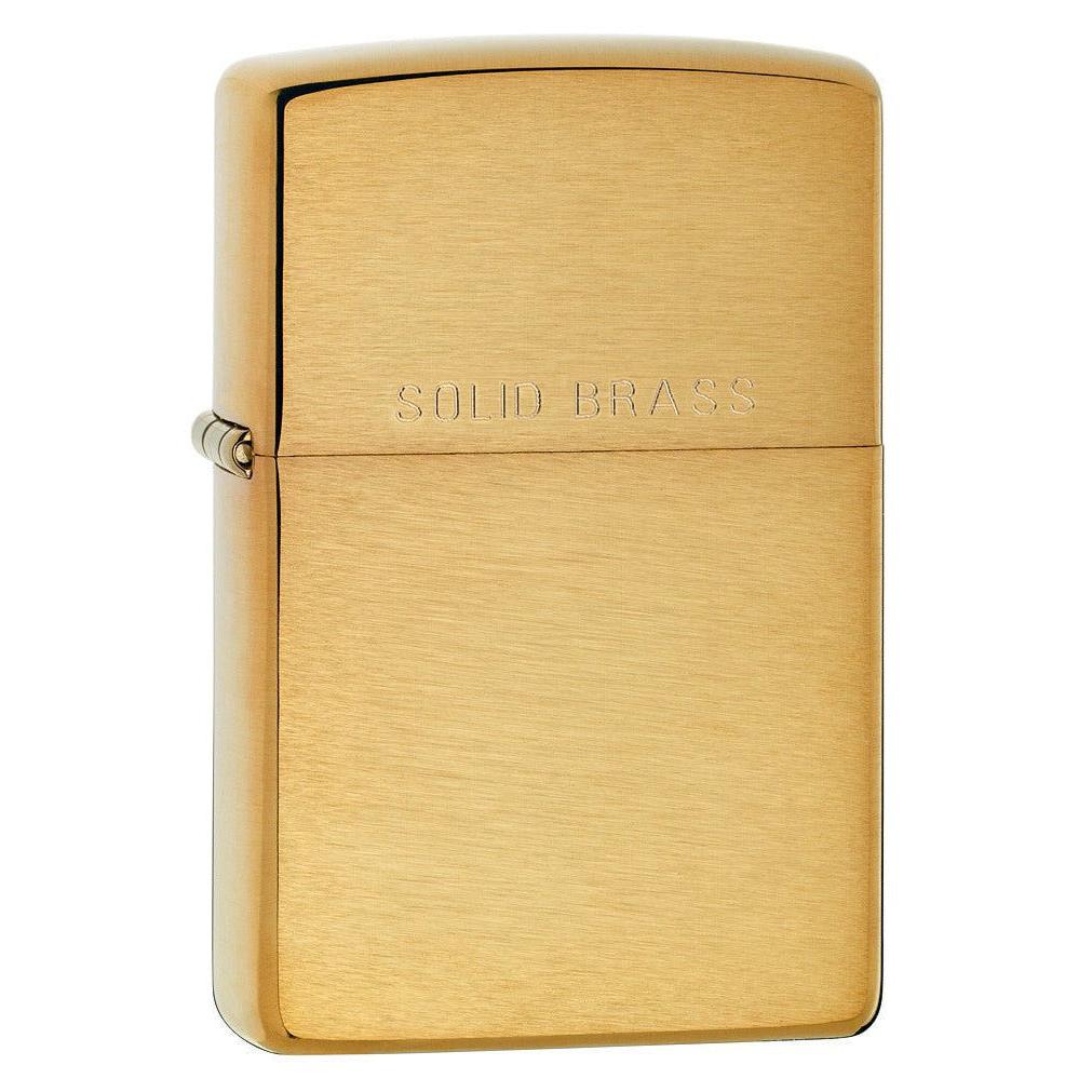 Zippo Pipe Lighter: Solid Brass - Brushed Brass 204PL