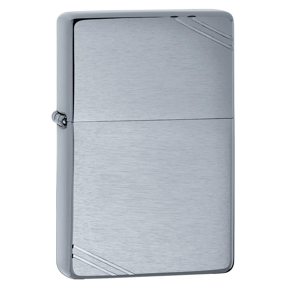 Zippo Pipe Lighter: Vintage - Brushed Chrome 230PL